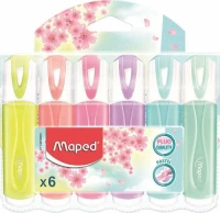 Maped Fluo Pep's Classic Pastel Μαρκαδόροι Υπογράμμισης 5mm 6τμχ