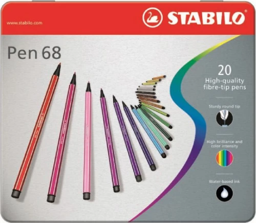 Stabilo Pen 68 1mm Metal 20τμχ