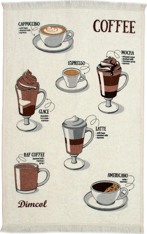 Dimcol Πετσέτα Κουζίνας Coffee Εκρού 40x60cm