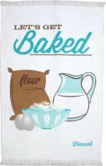 Dimcol Πετσέτα Κουζίνας Baked Λευκό 40x60cm