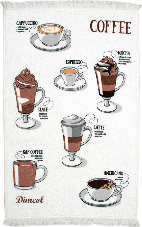 Dimcol Πετσέτα Κουζίνας Coffee 40x60cm