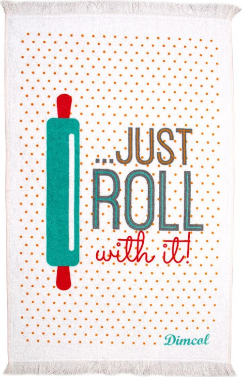 Dimcol Πετσέτα Κουζίνας Roll Λευκό 40x60cm
