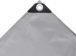 vidaXL Μουσαμάς 650gr/m² Γκρι 4x7m 43816