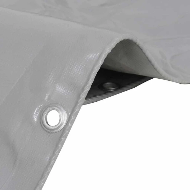 vidaXL Μουσαμάς 650gr/m² Γκρι 4x7m 43816