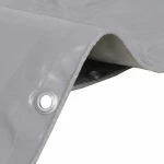 vidaXL Μουσαμάς 650gr/m² Γκρι 3x5m 43811
