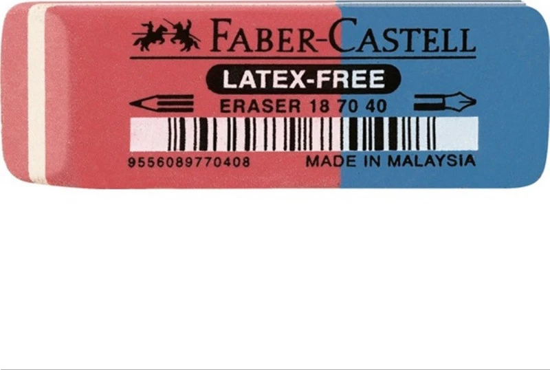 Faber-Castell Γόμα για Μολύβι και Στυλό 7070-40 Μπλε/Κόκκινη