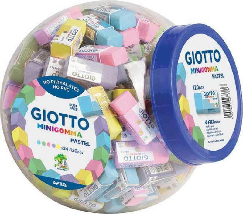 Giotto Γόμα για Μολύβι Mini Pastel Dust Free (Διάφορα Χρώματα) 233900