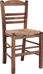 Καρέκλα Επιλοχία Με Ψάθα 40,5x43x88 HM10369.01 Wallnut