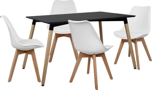 Homemarkt Σετ Τραπεζαριας 5Τμχ Με Τραπεζι Και 4 Καρεκλες Hm10230 120X80X73 Cm