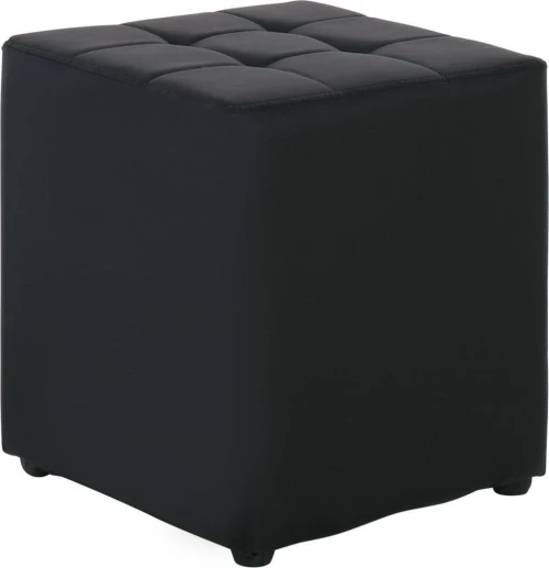 Σκαμπό Σαλονιού Cony Μαύρο 37x37x42cm