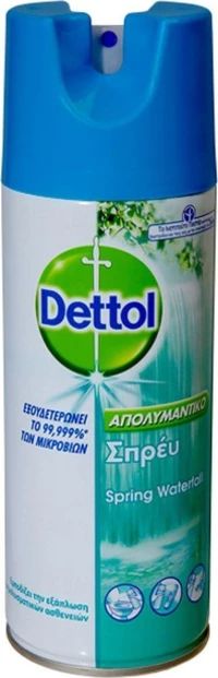 Dettol Spring Waterfall Απολυμαντικό Spray 400ml