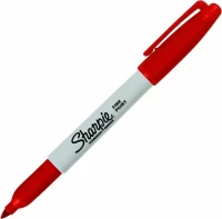 Sharpie Fine Point Ανεξίτηλος 1mm Red