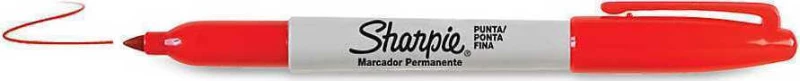 Sharpie Fine Point Ανεξίτηλος 1mm Red