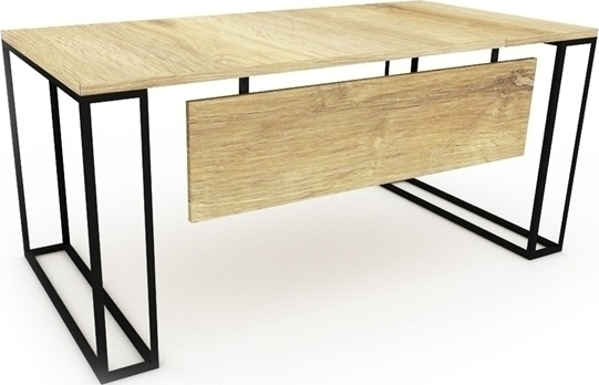 Γραφείο Μελαμίνης 140x80x75(25mm) irene - Ανοιχτό Δρυς