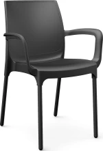Καρέκλα Πολυπροπυλενίου Norman Armchair Μαύρο