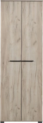 Lorca Έπιπλο Εισόδου με Κρεμάστρα Grey Oak / Μαύρο 67.5x40x195cm
