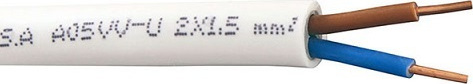 Καλώδιο μονόκλωνο ΝΥM 2Χ1,5mm