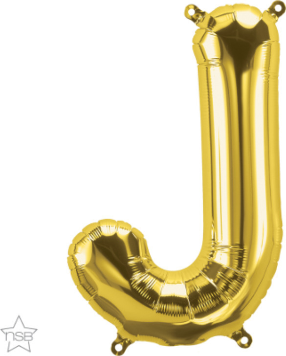 Φοιλ Μίνι Γράμμα J Χρυσό 41cm