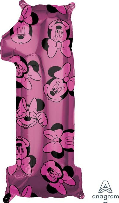 Μπαλόνι Νούμερο 1 Minnie Mouse 1τμχ
