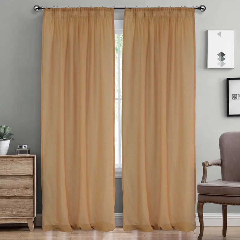 Lino Home Κουρτίνα Line με Τρέσα 300x295 502 Terracotta