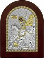 Prince Silvero Εικόνα Άγιος Δημήτριος Ασημένια 10x14cm