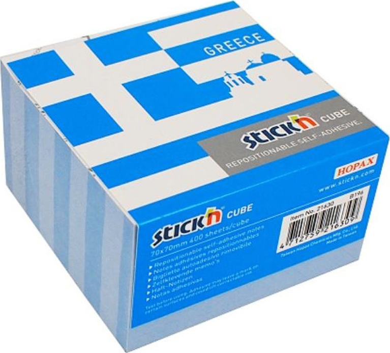 Stick'N Χαρτάκια Κύβος Ελλάδα 70x70cm 400 φύλλα