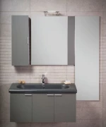 Adamidis Velvet Master 103 Πάγκος με Νιπτήρα 99.5x43x48cm White/White