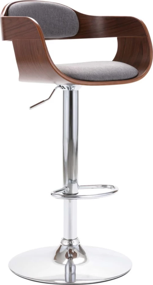 Σκαμπό Μπαρ Ανοιχτό Γκρι 49.5x47.5x84.5cm