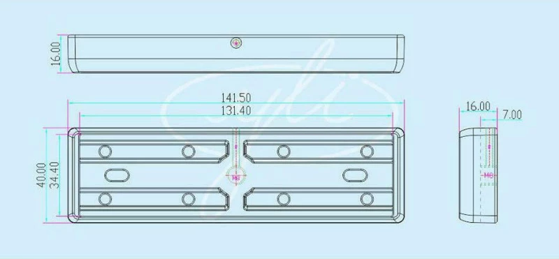 Yli Electronic Στήριγμα Πλάκας Μαγνήτη Τύπου I Mbk-280I