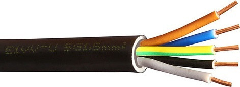Καλώδιο μονόκλωνο ΝΥY 5Χ1,5mm