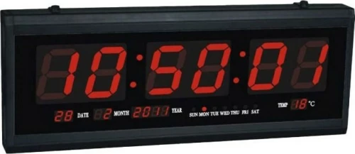 Πινακίδα Led Με Ώρα, Θερμόμετρο Και Ημερολόγιο Jh4819