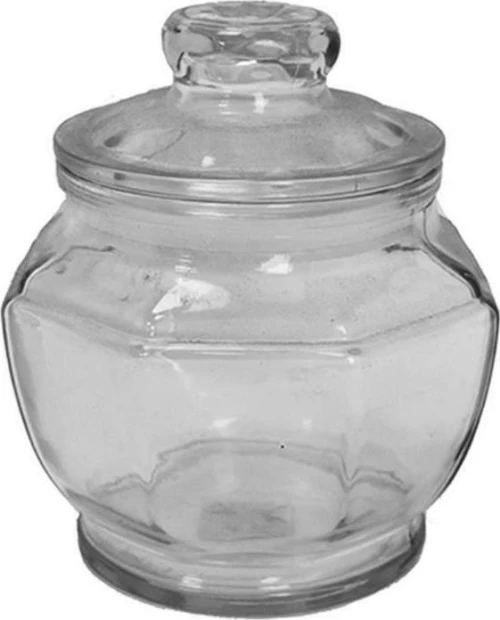 Plastona Δοχείο Γυάλινο Πολυγωνικό με Καπάκι 1250ml