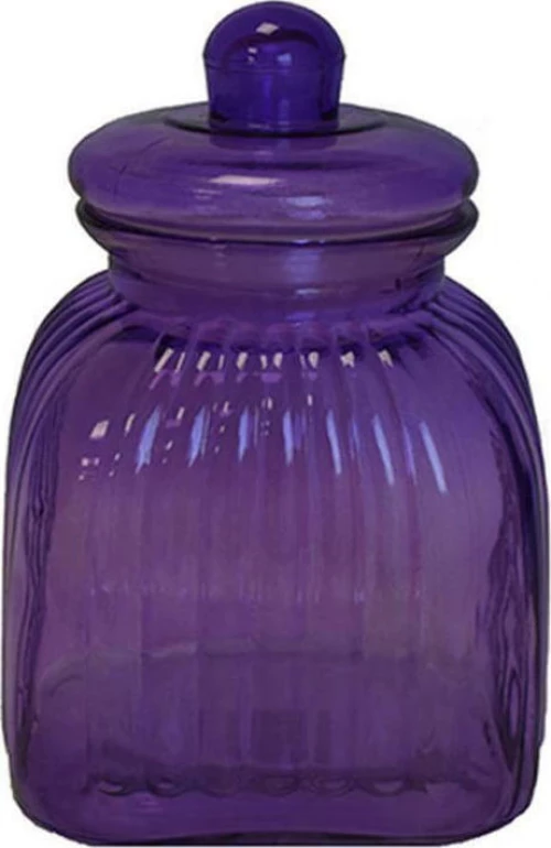 Plastona Δοχείο Γυάλινο Μωβ με Καπάκι 2600ml