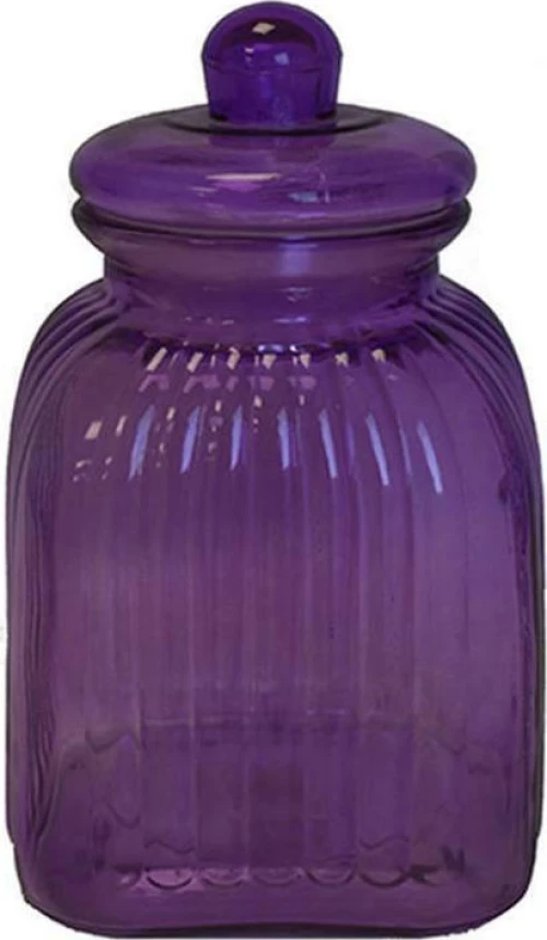 Plastona Δοχείο Γυάλινο Μωβ με Καπάκι 3300ml