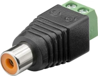 Goobay Βύσμα Rca Θηλυκό Σε Terminal Block 2Pin 76741, 10Τμχ
