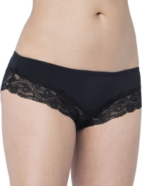 Triumph Lovely Micro Hipster Slip με Δαντέλα σε Μαύρο χρώμα