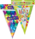 Σημαιάκια Happy Birthday (Διάφορα Σχέδια/Χρώματα)