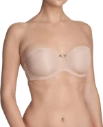 Triumph Beauty Full Basics WDP Μπεζ Strapless Σουτιέν Χωρίς Ενίσχυση