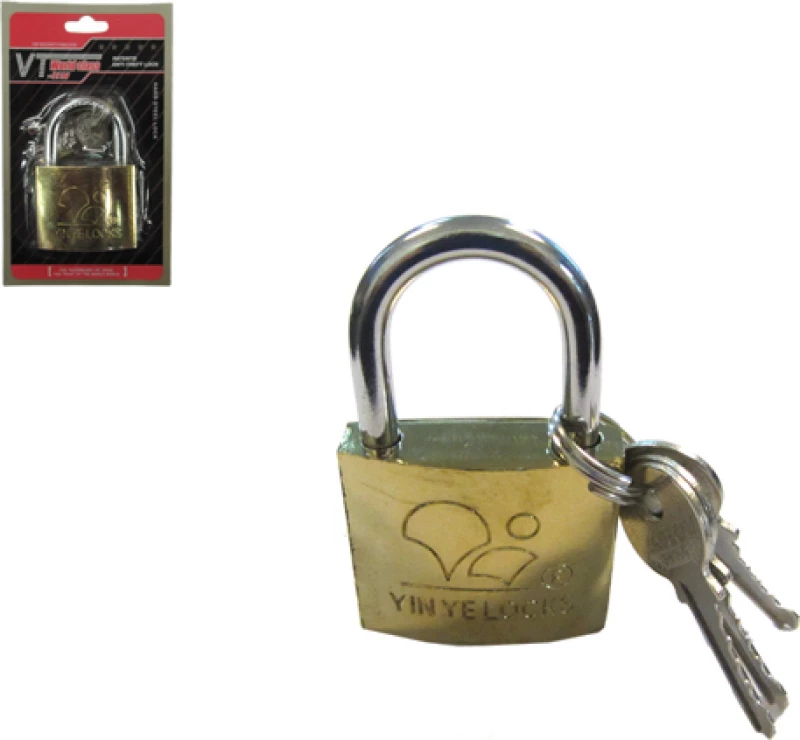 Λουκέτο Πέταλο με Κλειδί Ορειχάλκινο 2.5cm 30501263