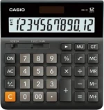 Casio Αριθμομηχανή Απλή Just Desk DH-12 12 Ψηφίων σε Μαύρο Χρώμα