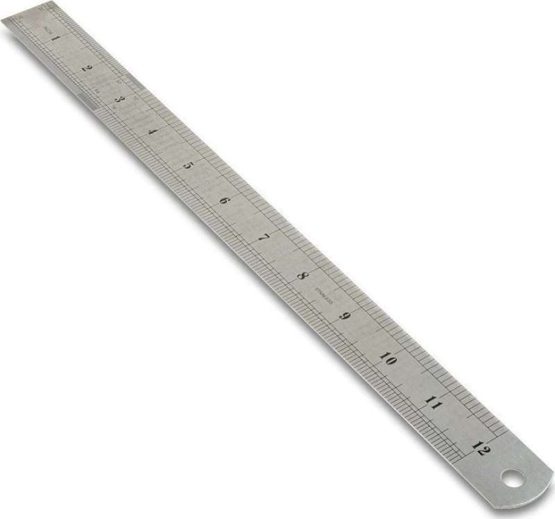 Εργαστηριακός Inox Χάρακας 30 cm