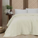 Beauty Home 1990 Κουβέρτα Πικέ Υπέρδιπλη 230x240 Εκρού