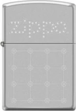 Zippo Αναπτήρας Λαδιού Αντιανεμικός σε Ασημί χρώμα Lattice