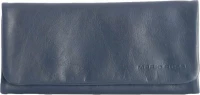 Mario Rossi Καπνοθήκη Γνήσιο Δέρμα - Μεγάλη Navy Blue για Σακουλάκι Καπνού (2681-06BL)