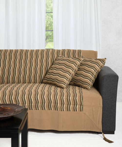 Silk Fashion Ριχτάρι Πολυθρόνας 602 Κύμα 150x180cm Ivory