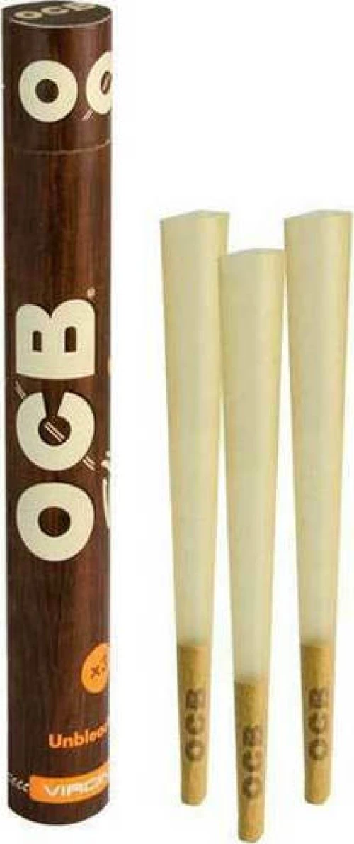 OCB Cone Κώνος Ακατέργαστο Slim Unbleached - King Size