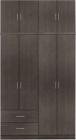 Ντουλάπα Τετράφυλλη με Πατάρι 120x42x241cm