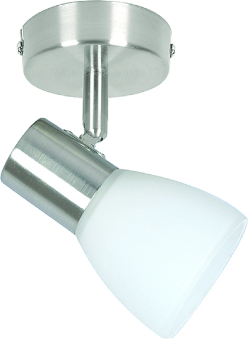 Inlight 9064-1Φ Μονό Σποτ με Ντουί E14 σε Ασημί Χρώμα Νίκελ Ματ