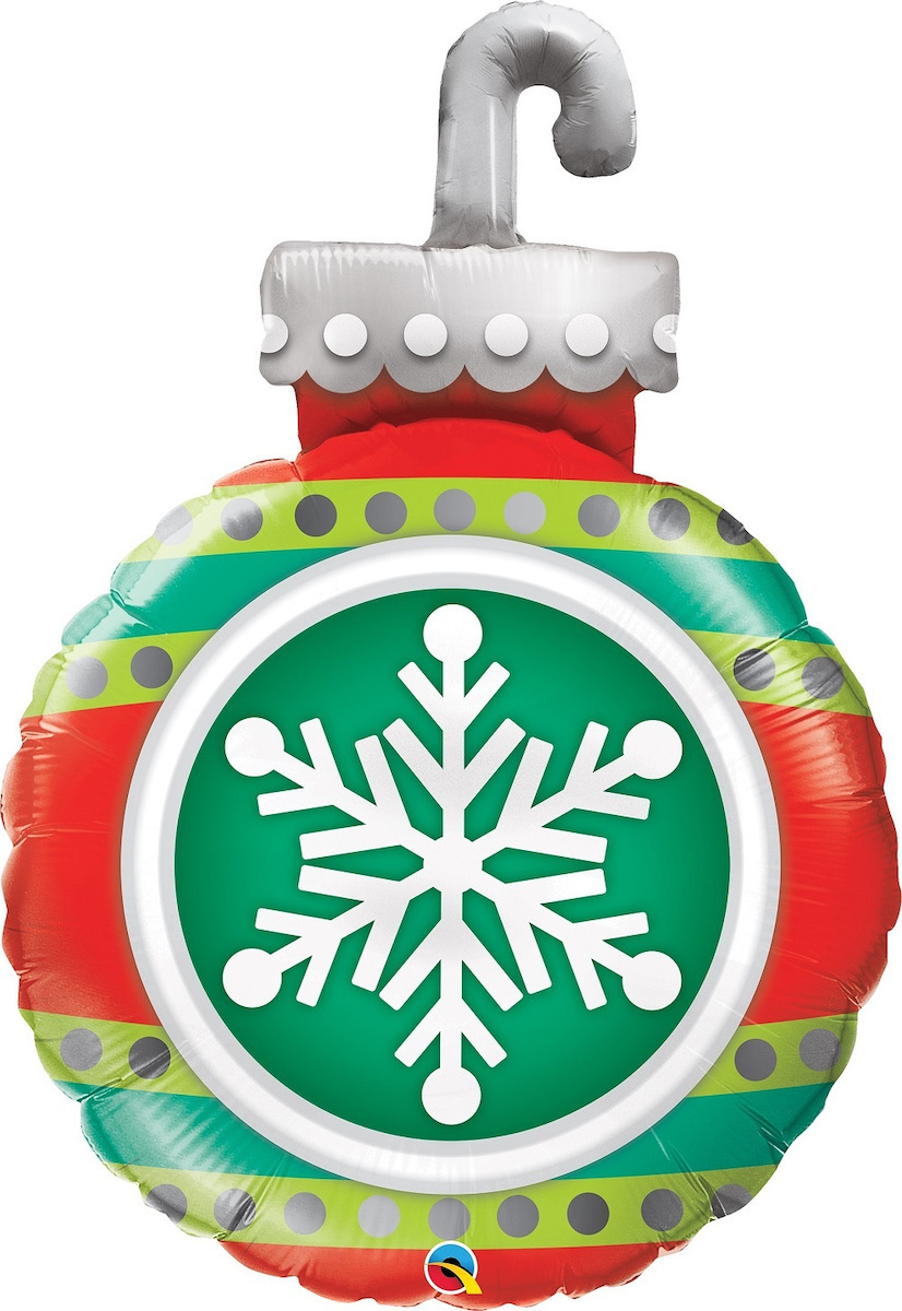 Μπαλόνι Φοιλ Σχήμα Snowflakes Ornament