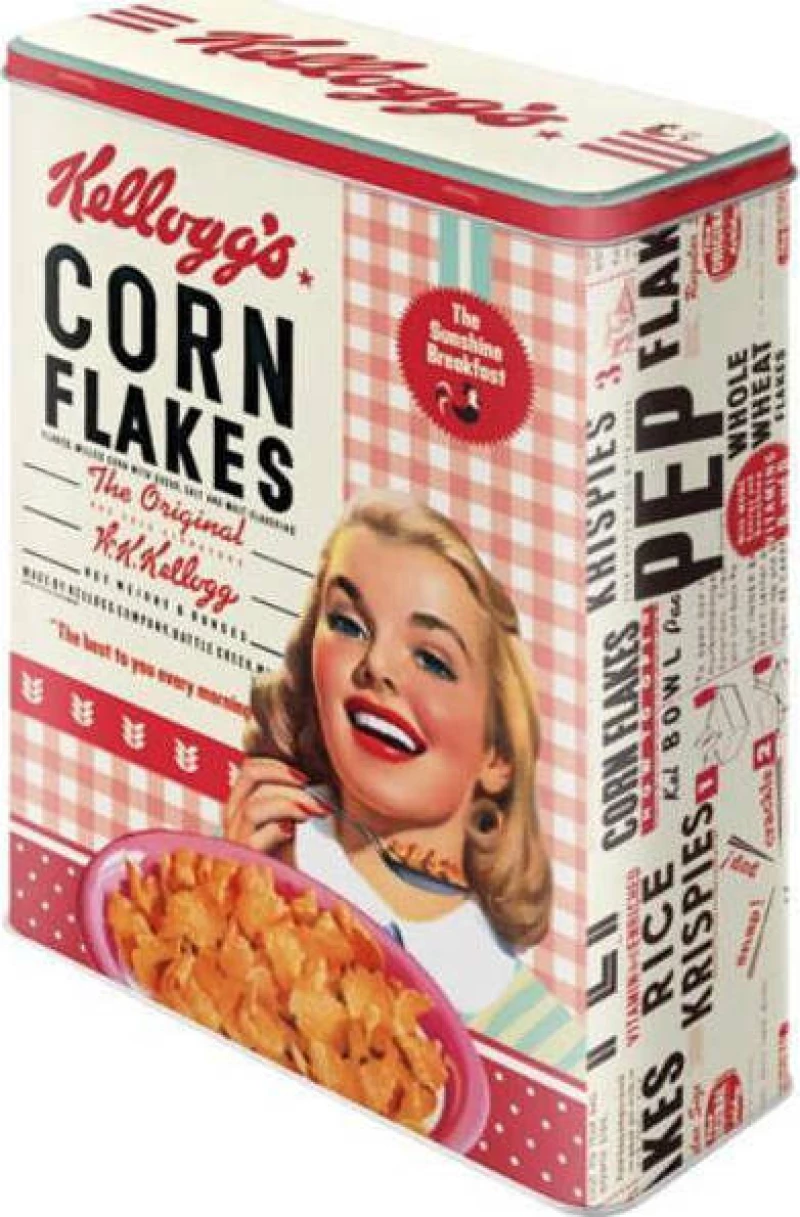 Nostalgic Art Μεταλλικό Κουτί 3D Kelloggs - Girl Corn Flakes Collage 19x8x26cm